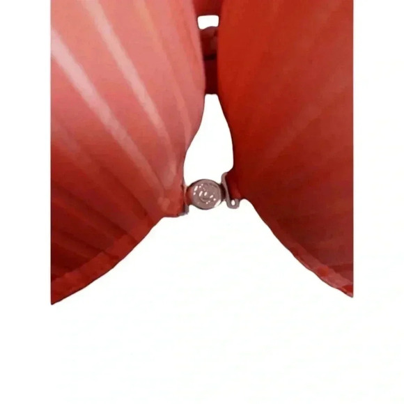 La Vie  En Rose Padded Underwire Salmon Front Closure Bra Size 34C - Picture 5 of 7